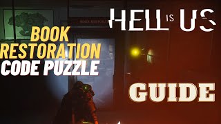 Book Restoration Code Puzzle lethe  Hell Is Us