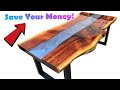 CHEAPEST Way To Build an Epoxy Resin River Table