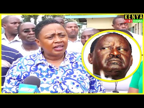 ANGRY SABINA CHEGE BREAKS SILENCE ON MAANDAMANO OF AZIMIO AND RAILA ODINGA TODAY