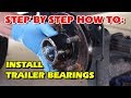 Trailer Bearings | Boat Trailer Bearing Installation | How to pack Trailer Bearings | Utility Marine