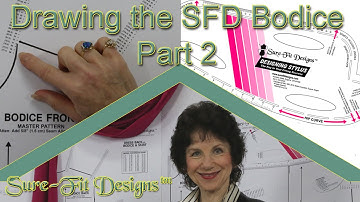 How to Draw a Basic Bodice Front Part 2 - How to Make your own Sewing Patterns