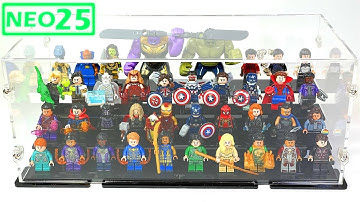 LEGO Minifigures Display Case | iDisplayit | 40 LEGO Minifigures Display Case (Black) Review
