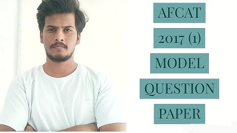 AFCAT 2017 (1) model question paper | Solved | Maths |