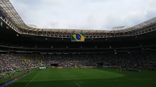 Palmeiras 2x1 Santos - Hino Nacional