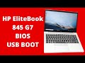 How To Enable USB Boot On HP EliteBook 845 G7 | WINDOWS 10/11