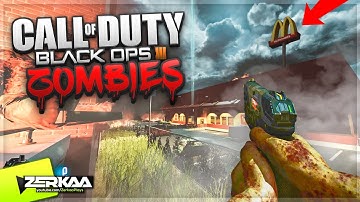 INSANE MCDONALDS ZOMBIES MAP WITH EASTER EGGS (Black Ops 3 Custom Zombies)
