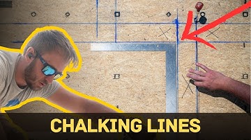 Hoe je krijtlijnen voor binnen- en buitenmuren tekent
