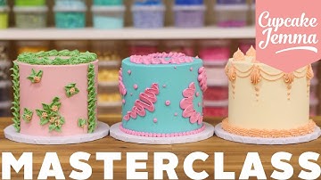 Buttercream Piped Cake Masterclass Tutorial | Cupcake Jemma