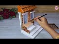 A very beautiful cardboard house for home decor  diy cardboard house  crafty hands