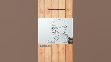 Mahatma Gandhi drawing || 2 October drawing || Gandhi ji drawing #painting #art #diy #drawing #easy