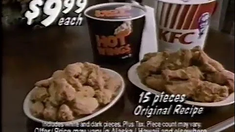 KFC Super Value Bucket Commercial 1993
