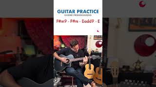 Guitar Practice:  F#m9 - F#m - Eadd9 - E #guitarpractice  #musicology