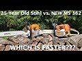 #195 OLD STIHL vs  NEW STIHL! Which is Faster???