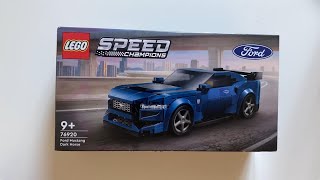 Unboxing and building lego ford mustang car🚗💨