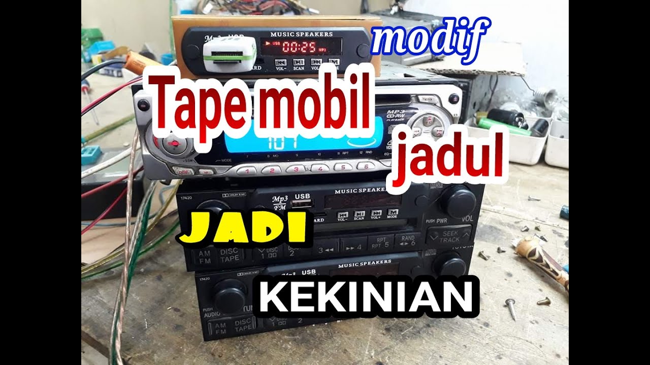 Cara Memasang modul Mp3 player pada Tape Mobil lama/ jadul