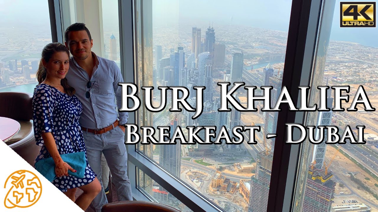 Khalifa View from Top Floor Inside Dubai Luxury Breakfast Bar -