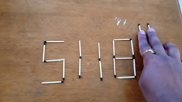 The 508 match stick puzzle
