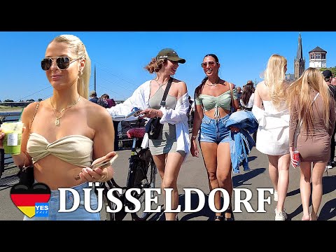 🇩🇪 DÜSSELDORF HOT SUMMER GERMANY 2023 [FULL TOUR]