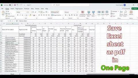 How to save excel sheet as pdf without cutting off