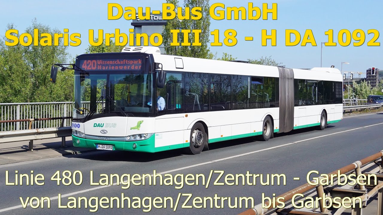 [Sound] Bus Solaris Urbino III 18 der Firma Dau-Bus Gmbh - H DA 1092