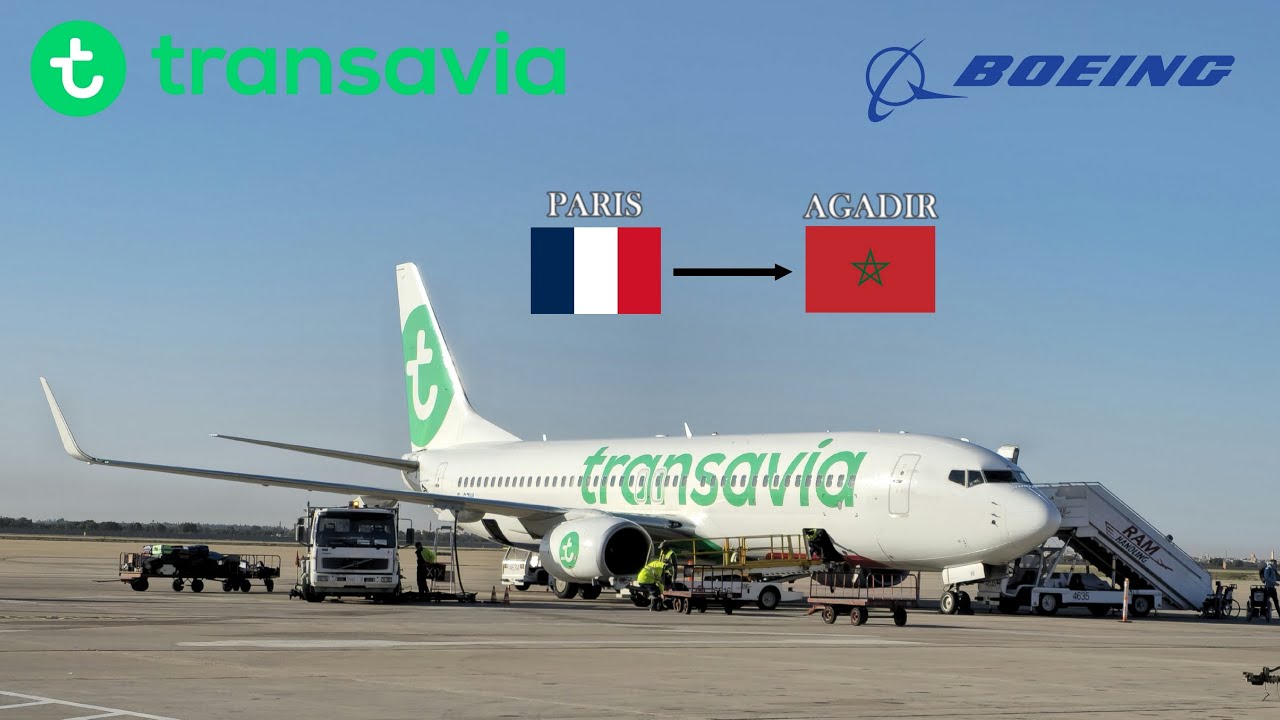 ✈️ TRIP REPORT | Transavia B737 | Paris to Agadir | Economy class [ full flight report ]