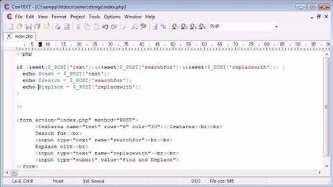 Beginner PHP Tutorial 55 Creating a Find and Replace Application Part 2