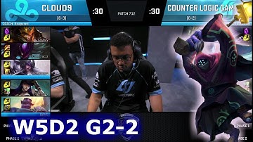 CLG vs Cloud 9 | Game 2 S7 NA LCS Summer 2017 Week 5 Day 2 | CLG vs C9 G2 W5D2