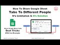 How to share Google Sheet Tabs to different people