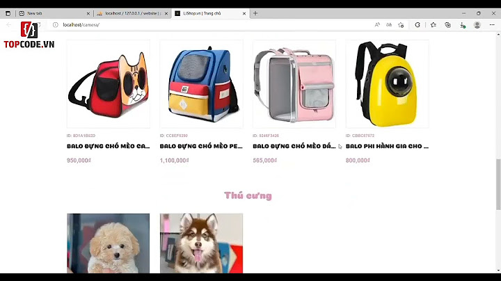 Hướng dẫn code web bán thú cưng