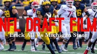 Film Room: Iowa TE Erick All Vs Michigan State: All Routes