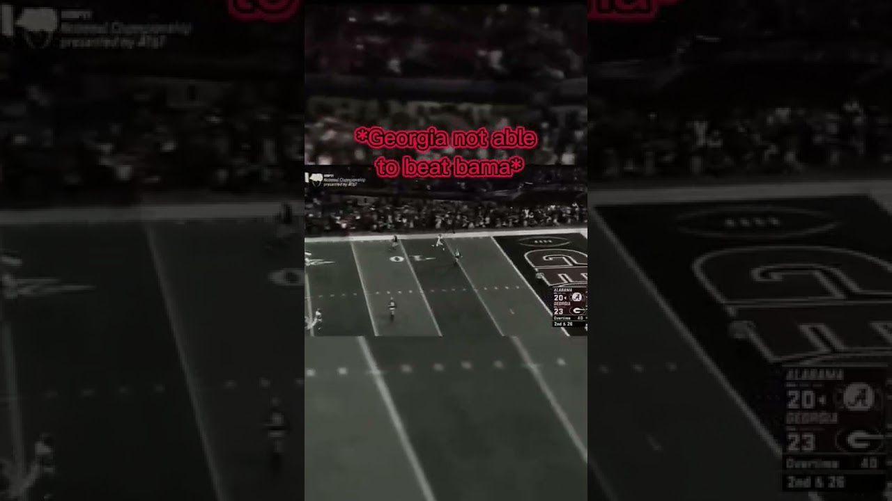 Georgia finally conquered Bama! #shorts #georgia #alabama #nationalchampions #nfledit #sec
