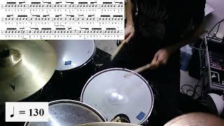 Rolling in Rhythm from Modern Rudimental Swing Solos for the Advanced Drummer by C. S. Wilcoxon