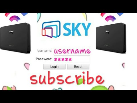 Sky router setup page login password and username (SKYR5003W)