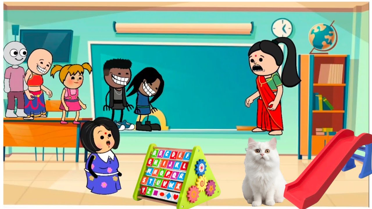 School life അങ്കണവാടിയിലെ പൂച്ച #malayalam #fun #video #ammavsmakkal 