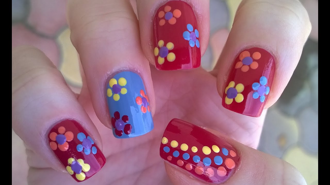 Dotting Nail Art Designs for Fall - wide 2