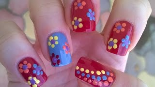 nail flower dotting easy nails tool summer dot beginners diy