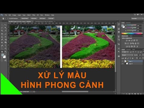 Cách xử lý màu hình phong cảnh bằng photoshop cs6.