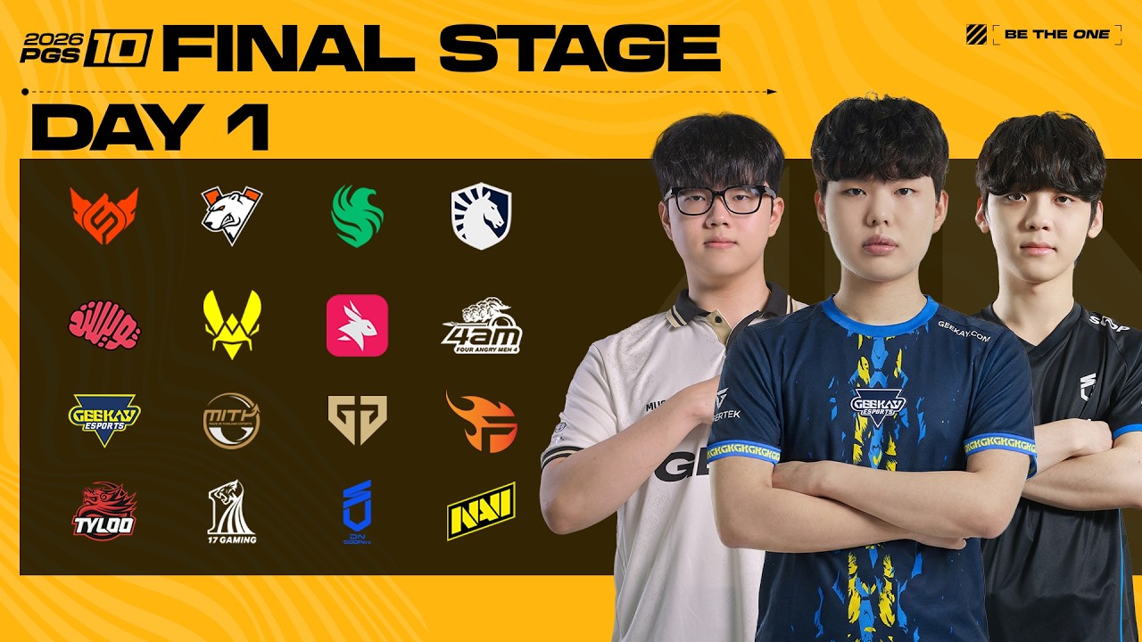 FINAL STAGE DAY 1 | 2026 PGS 10 | GEN, DNS, GK 참가