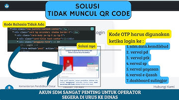 SOLUSI TIDAK MUNCUL QR CODE DI AKUN VERVAL
