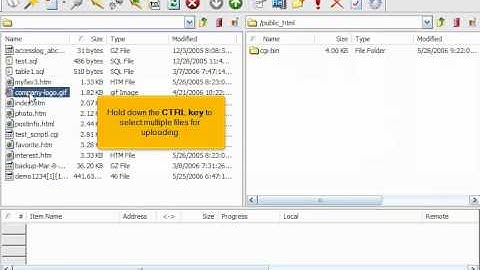 FTP - Uploading Files using CuteFTP