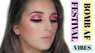 COLOURFUL MAKEUP TUTORIAL | STACEY MARIE MUA CARNIVAL PALETTE