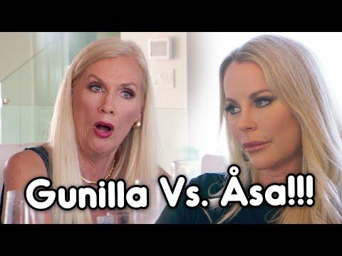Det hettar till mellan Gunilla och Åsa under frulunchen! | Svenska Hollywoodfruar