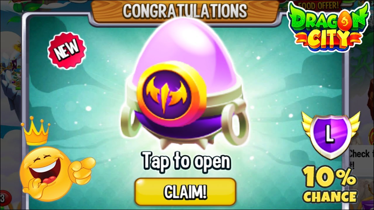 Dragon City - Unlocked x1 Mythical Egg Chest for FREE 2022 😍