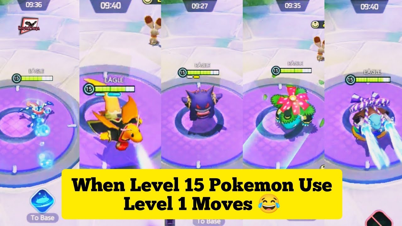 How it looks when Level 15 pokemon Use Level 1 Moves 😂😂 - YouTube