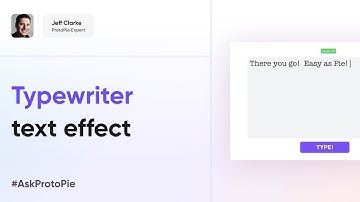 ProtoPie Tutorial | Typewriter Text Animation Effect Using Variables and Formula #AskProtoPie