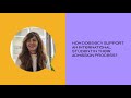 How does ECV support an international student in their admission process?