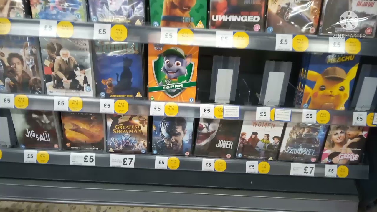 AK Movies blu ray dvd hunting at Tesco's 1.12.2021 December YouTube