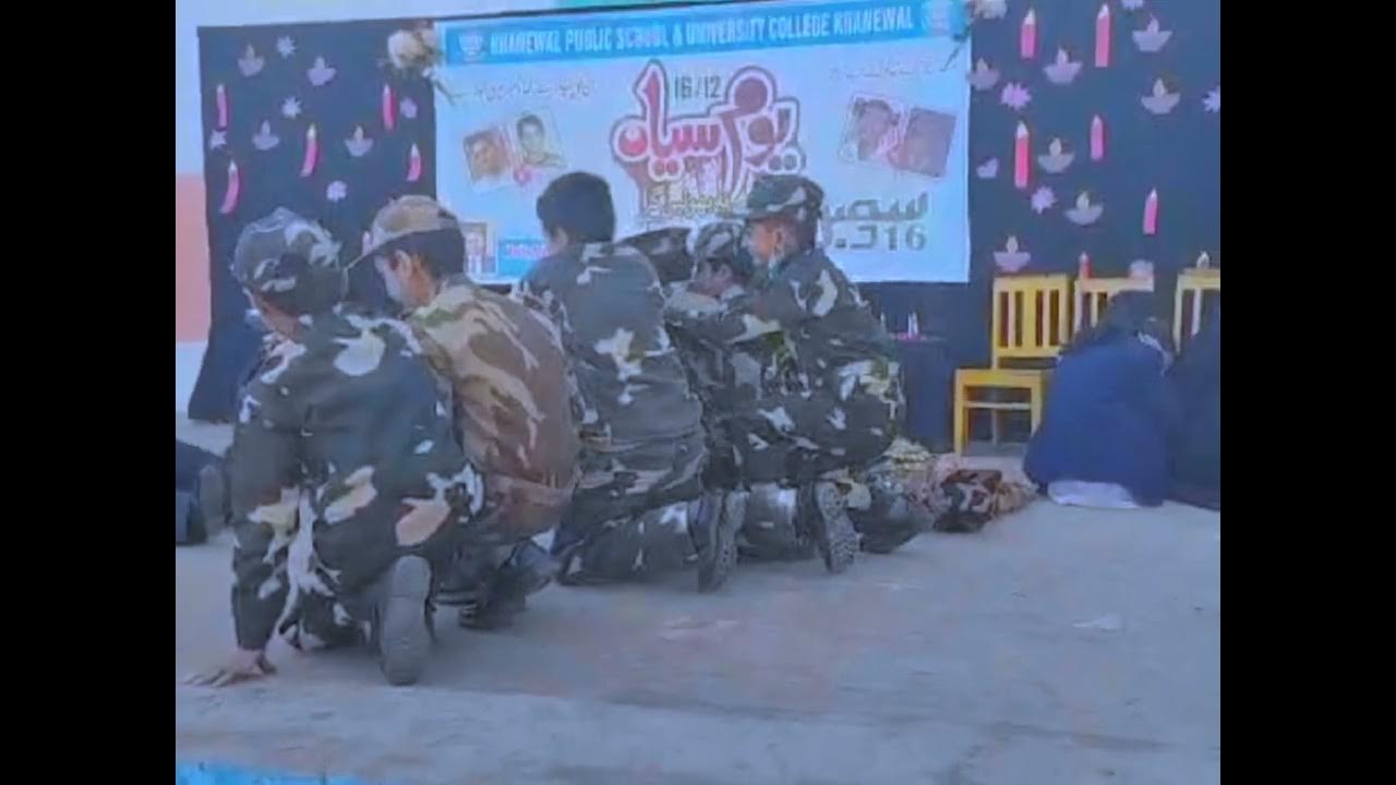 Tribute to the martyrs of Aps/khanewal public school and university