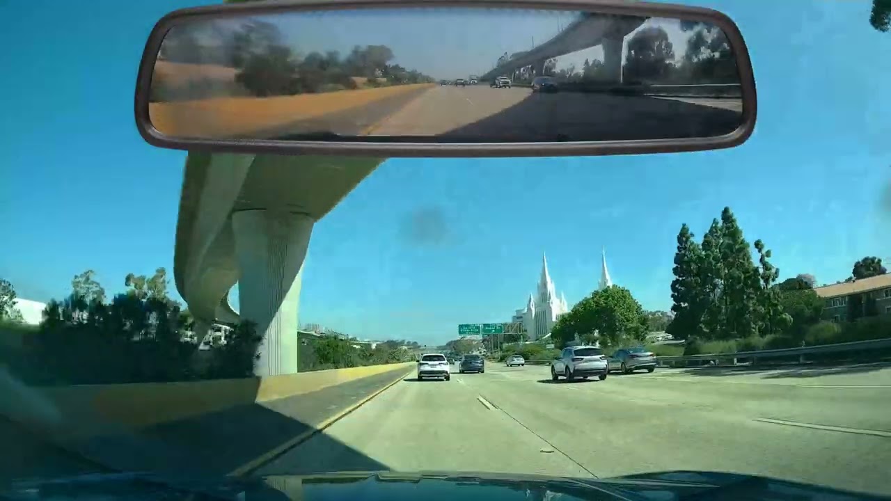 Dashcam Drive: San Diego to LA in the Daytime (No Audio)