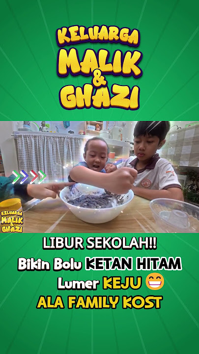 LIBURAN SEKOLAH!! Bikin Bolu Ketan Hitam Lumer Keju ala Family Kost #boluketanhitam #bolu